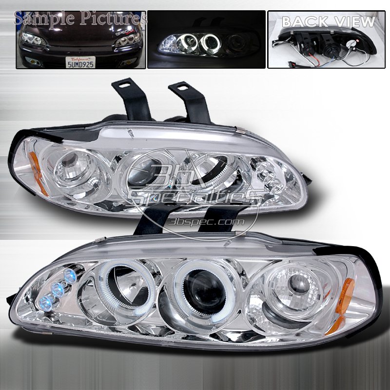 Spec-D: 92-95 Honda Civic 2Dr/3Dr, Projector Headlights (Chrome)