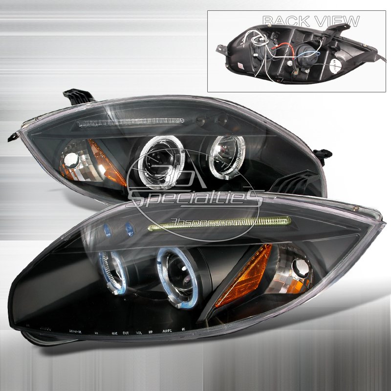 Spec-D: 06-08 Mitsubishi Eclipse; Projector Headlights (Black)
