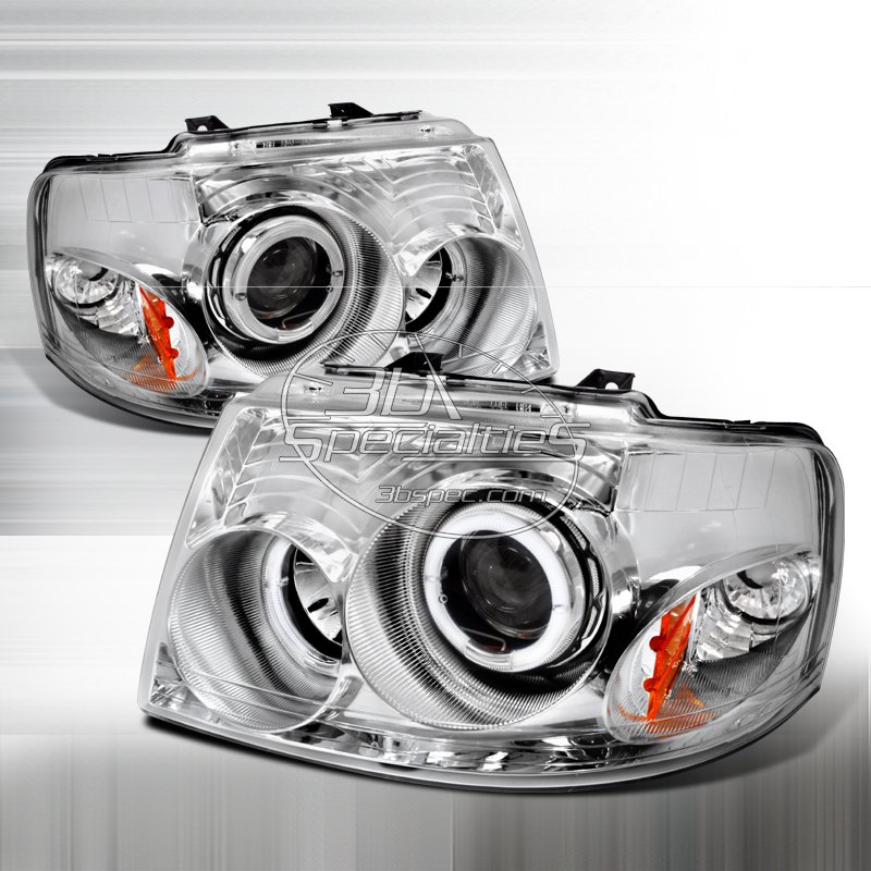 Spec-D: 03-06 Ford Expedition; Projector Headlights (Chrome)