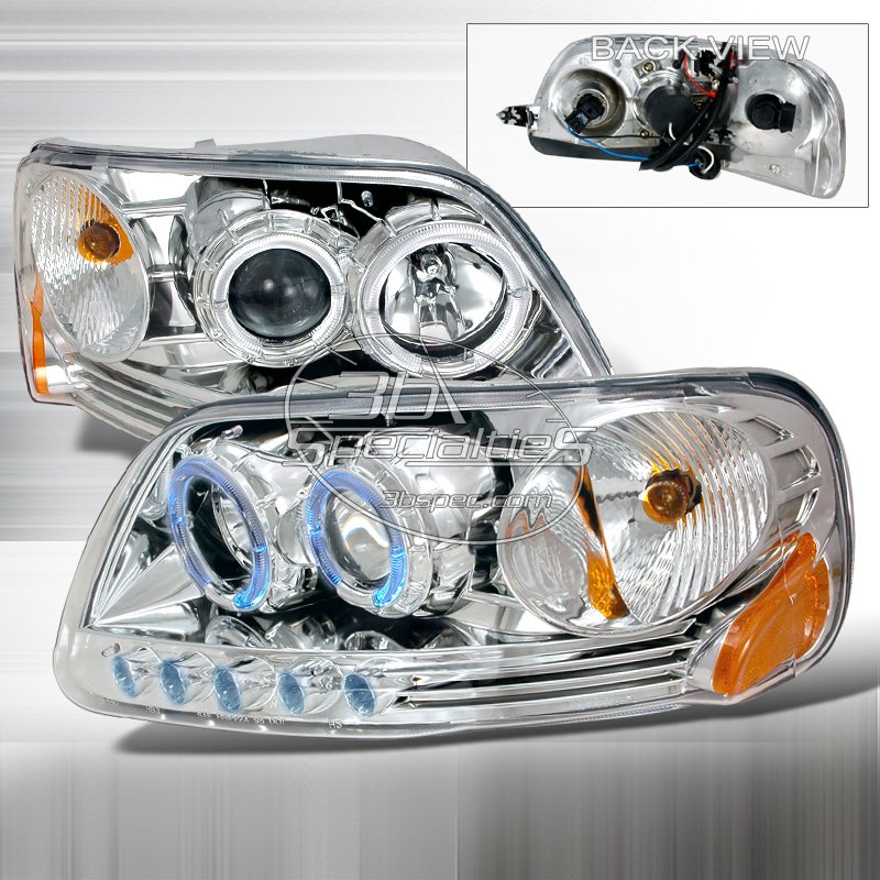 Spec-D: 97-02 Ford Expedition; Projector Headlights (Chrome)