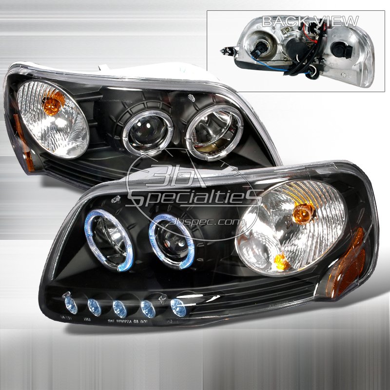Spec-D: 97-03 Ford F150; Projector Headlights (Black)