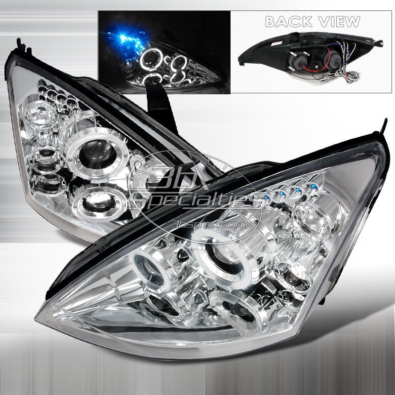 Spec-D: 00-04 Ford Focus; Projector Headlights (Chrome)