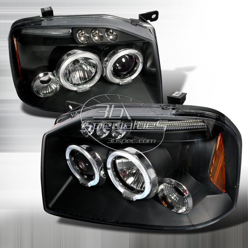 Spec-D: 01-04 Nissan Frontier; Projector Headlights (Black)