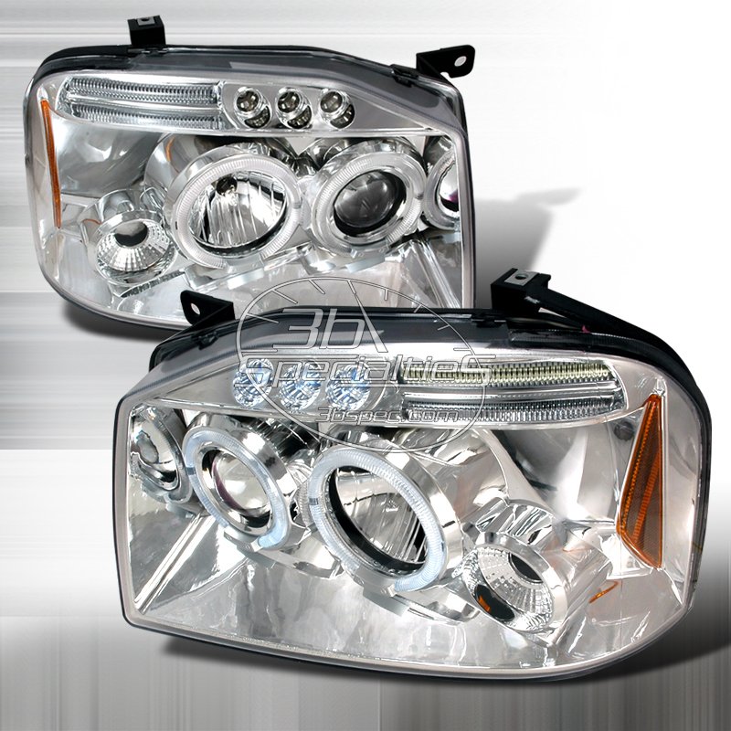 Spec-D: 01-04 Nissan Frontier; Projector Headlights (Chrome)