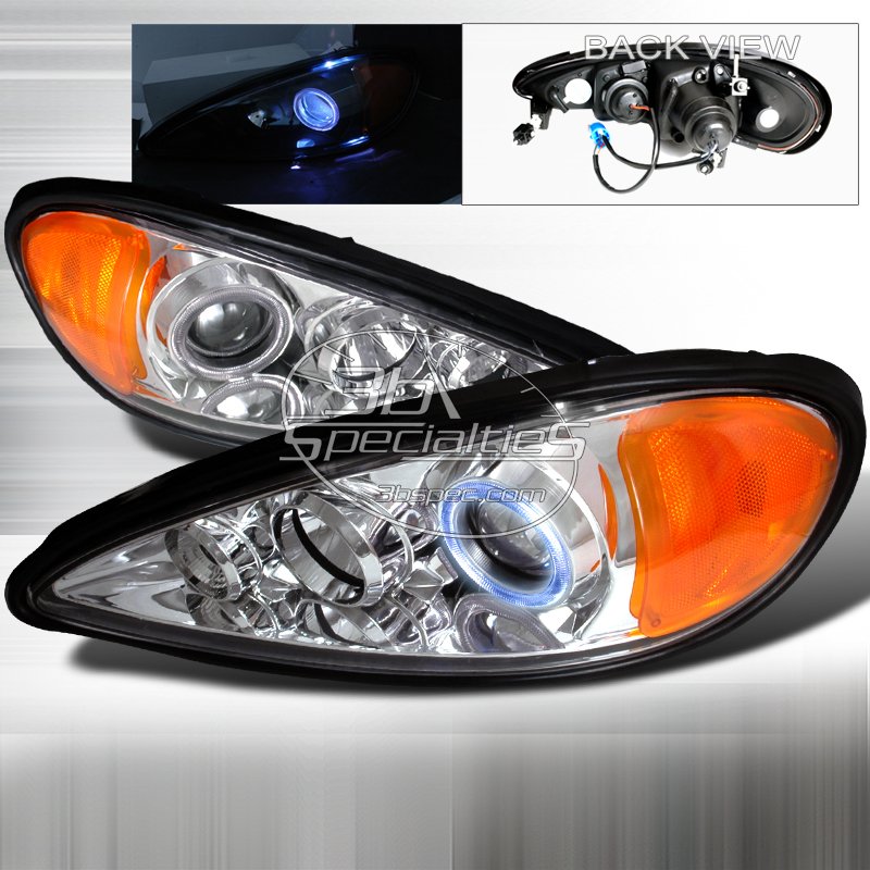 Spec-D: 99-05 Pontiac Grand Am; Projector Headlights (Chrome)