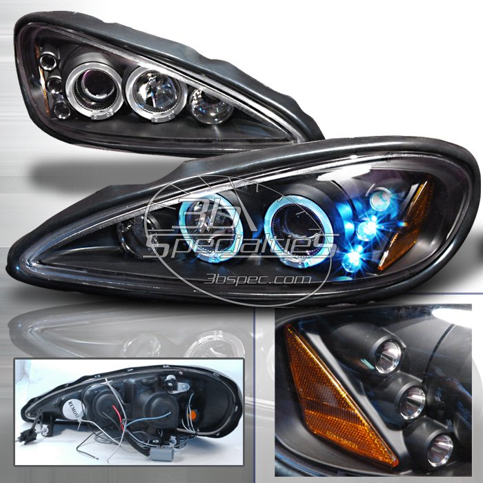 Spec-D: 99-05 Pontiac Grand Am; Projector Headlights (Black)