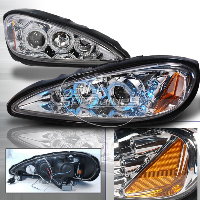 Spec-D: 99-05 Pontiac Grand Am; Projector Headlights (Chrome)