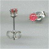 2mm Ruby Earrings