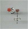 3mm Ruby Earrings