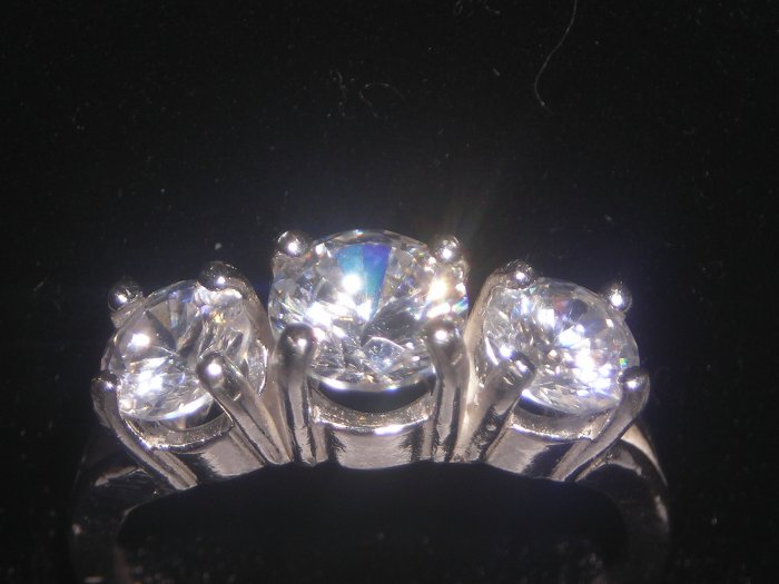 Past Present Future CZ Ring