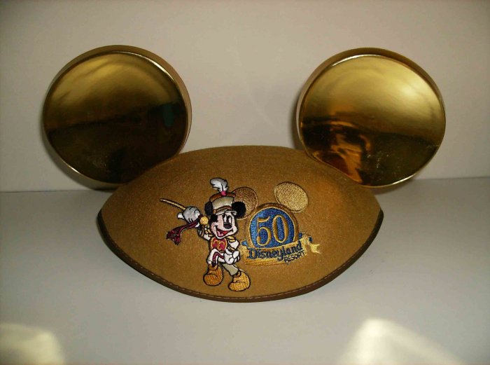 Disneyland 50th Anniversary Golden Mouse Ears hat