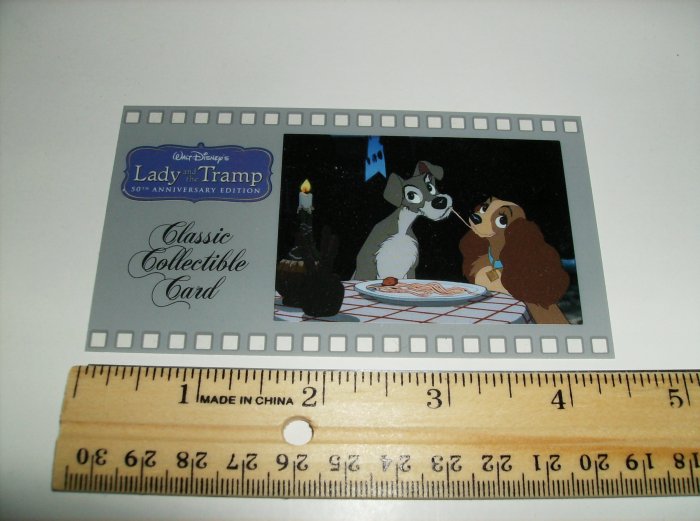 Disney Lady and the Tramp film strip collector card
