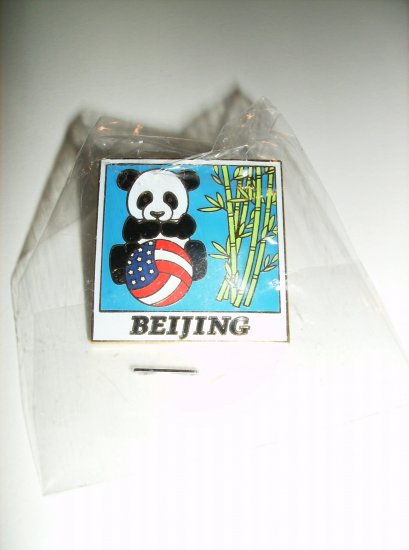 May-Walsh USA Olympic Beach volleyball Beijing 2008 Panda Pin