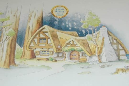 Disneyland Snow White GWP map without pins (circa 2001 / 2002) (*S)