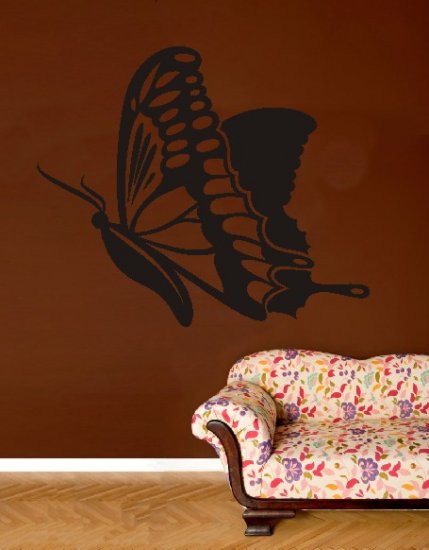 vinyl wall art butterfly decal (38" x 46")