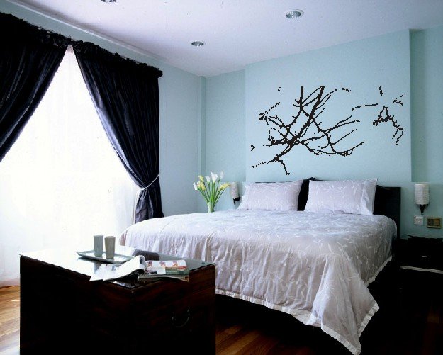 vinyl wall art lightning storm decal (27" x 46")
