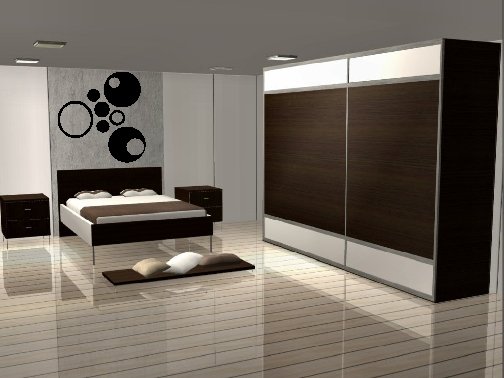 vinyl wall art decal huge circles 50" x 50"