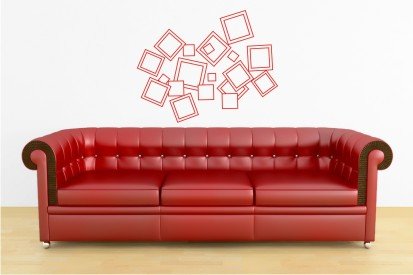 vinyl wall art | multi squares (23" x 30")