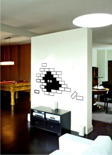 vinyl wall art | bricks (23" x 35)"