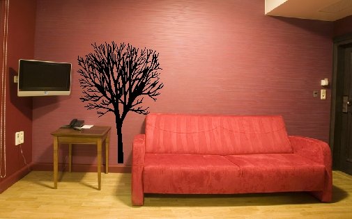 vinyl wall art decal | tree(23" x 35")