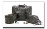 Leather 3 pc travel set