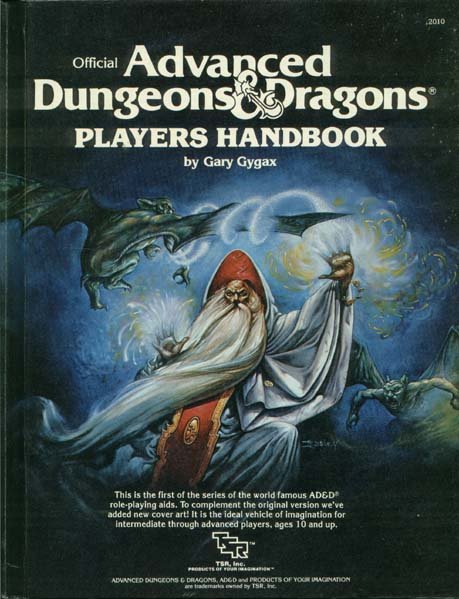 Ad D St Edition Player S Handbook Rpg Book Easley Cover