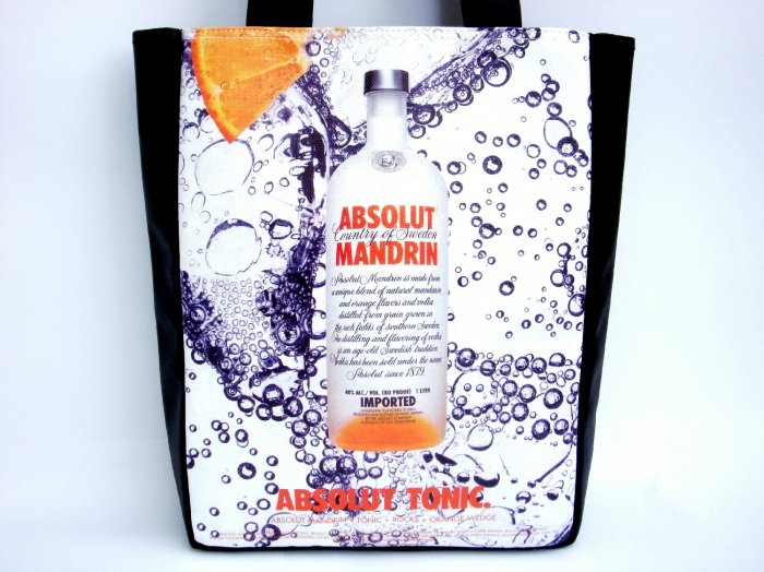 Absolut Mandrin Sweden Bubbles Tote Shoulder Bag Purse