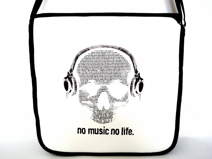 No Music No Life 10" Laptop Notebook Shoulder Case Bag