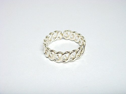 925 Sterling Silver Filigree Adjustable Toe Ring