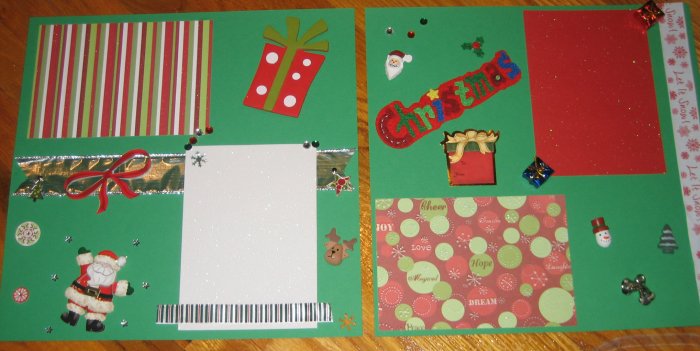 Christmas Premade 12x12 Scrapbook Pages