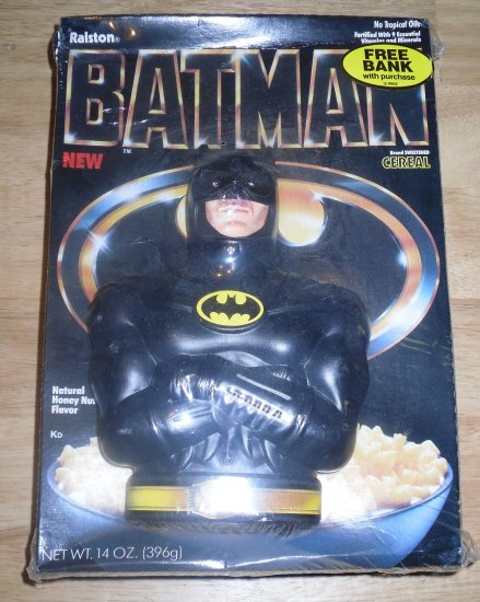 Batman 1989 Ralston Cereal with Bank