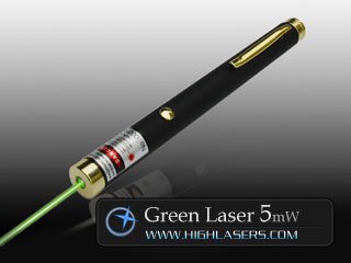 Invader Series 532nm 5mW Green Laser Pointer