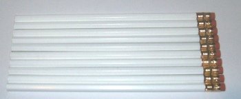 white pencils blank white pencils