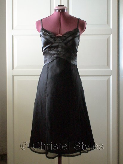Sexy Wedding Cocktail Lace Spaghetti Silk Dress Size S (was $28)