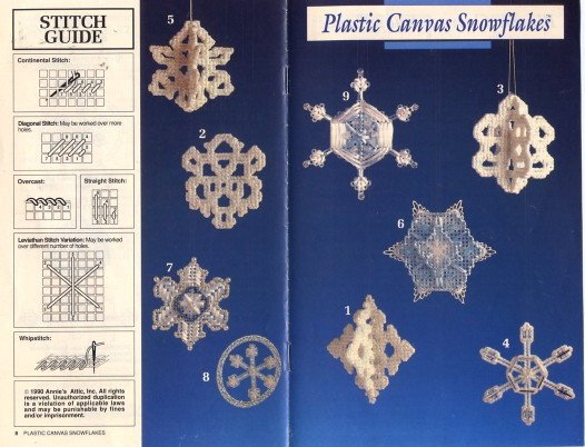Plastic Canvas Snowflakes Pattern Annies Attic