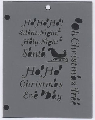 The Crafters Workshop Christmas Phrases Mini Template PH6AS