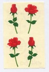 Mrs Grossman's Small Red Roses Sticker #8A