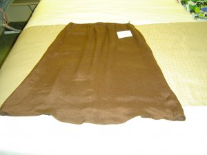 sz 8 womens Brown Silk Skirt