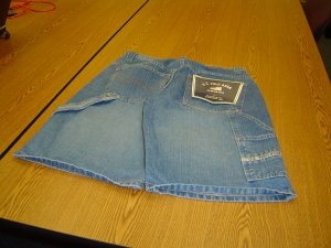 NWT sz 30 Lt Blue Denim Polo Shorts