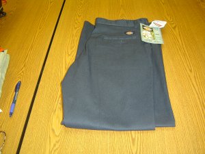 NWT sz 12 Regular Womens twill blue Dickies Work Pants Scotch Guard