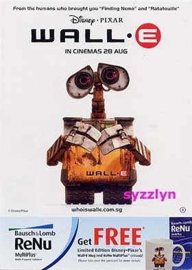 3x WALL.E Pixar Disney Promo Movie Postcard
