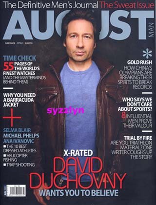 August Mag Asia DAVID DUCHOVNY Jude Law MINT RARE!