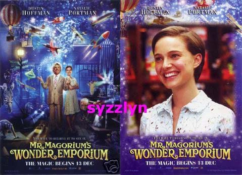 2x Mr Magorium's W Emp Natalie Portman Movie Postcard