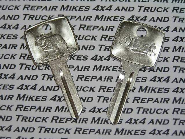 2 Mack truck tractor factory OEM key blank blanks