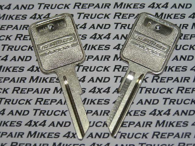 2 Freightliner Medium Duty truck tractor key blanks keys blank factory OEM