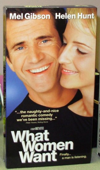 WHAT WOMEN WANT VHS STARRING MEL GIBSON HELEN HUNT MARISA TOMEI COMEDY 
