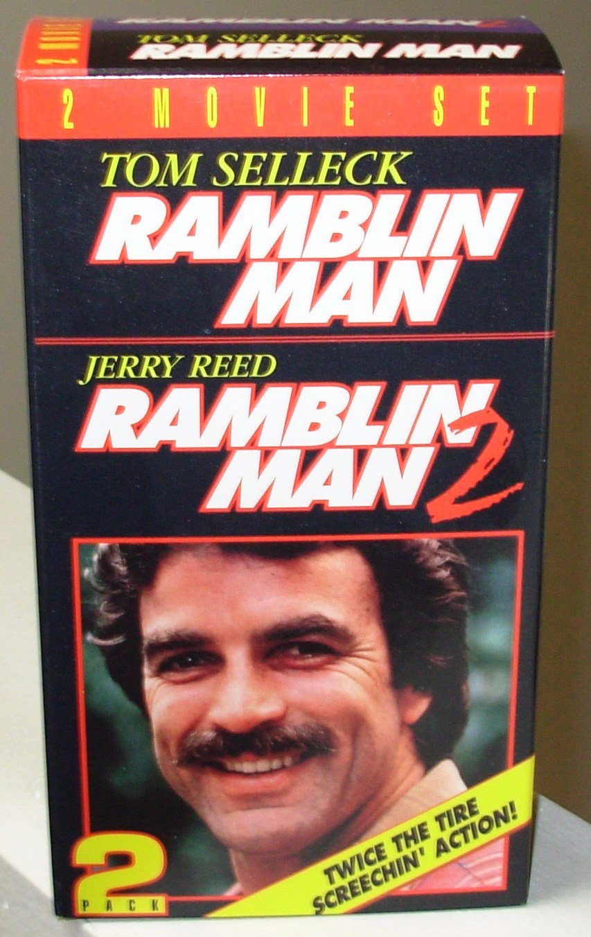 RAMBLIN MAN RAMBLIN MAN 2 VHS 2 MOVIE SET STARRING TOM SELLECK JERRY