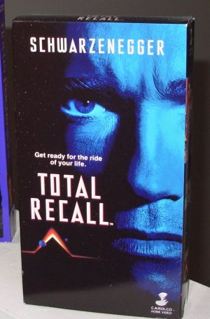 TOTAL RECALL VHS MOVIE STARRING ARNOLD SCHWARZENEGGER SHARON STONE SCI FI FANTASY