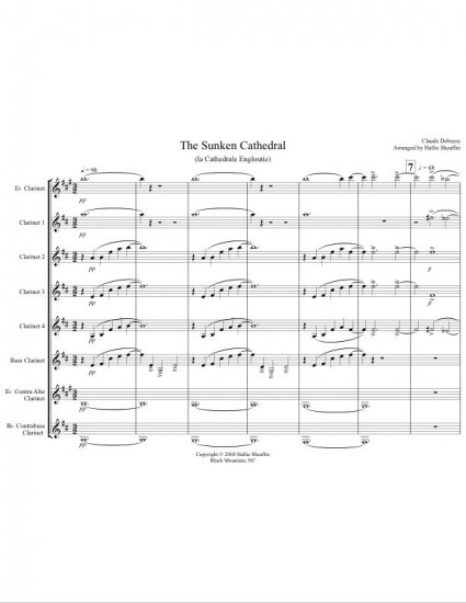 The Sunken Cathedral - Claude Debussy Clarinet Choir
