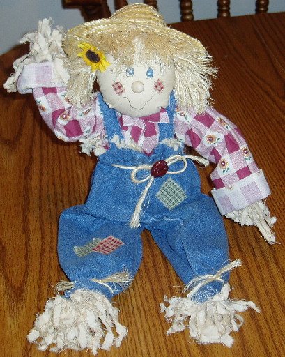 17 Inch Scarecrow Doll Halloween Fall Decoration Country